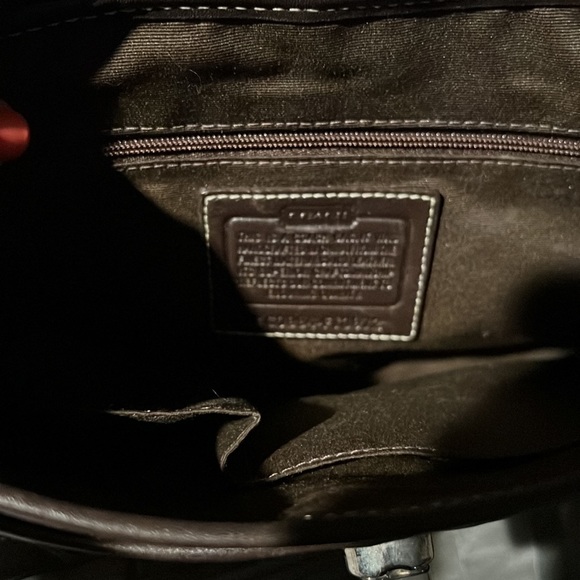 Coach Leather & Canvas Adjustable Strap Shoulder Bag - Picture 9 of 9